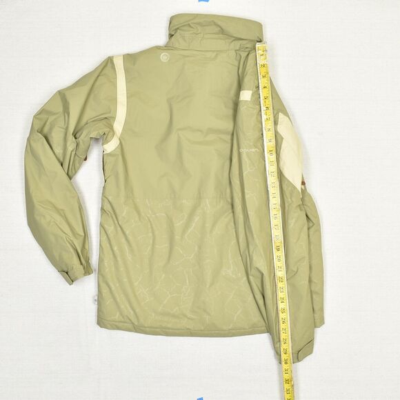 Columbia Convert Hooded Ski Snow Jacket Polyester Green Size 18/20 YOUTH Pockets - Picture 6 of 8
